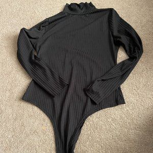 Black form-fitting Bodysuit